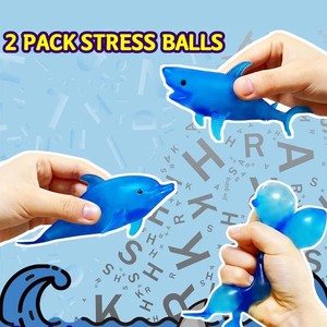 ตุ๊กตาฉลามและโลมาบีบเล่นคลายเครียด - ของเล่นบีบสำหรับเด็กและผู้ใหญ่ - Product Image 2