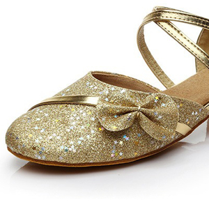 Nuevos Zapatos de Baile Latino para Niñas con Purpurina de PU, Suela de Gamuza Suave, Zapatos de Baile de 3.5cm para Niñas, Zapatos de Baile de Salón para Niñas <span class=keywords><strong>Cha</strong></span>-<span class=keywords><strong>cha</strong></span> - Product Image 6