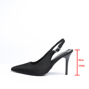 Sandales d'été à bout pointu imprimé léopard sexy pour femmes, nouvelle collection, grandes tailles, talons hauts tendance - Product Image 5