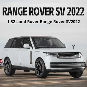 Die-cast 1:32 Scale Alloy Metal <strong>Range</strong> <strong>Rover</strong> SUV Model Car with Sound Light Pull-Back Door Open-Classical Display <strong>Toy</strong> Collection - Product Image 2