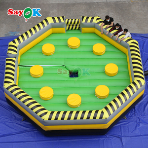 Sayok 7m grands <span class=keywords><strong>jeux</strong></span> gonflables de défi de wipeout de trampoline de fusion toxique pour l'extérieur - Product Image 4
