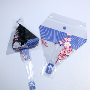أغلفة <span class=keywords><strong>Onigiri</strong></span> تغليف محكم الإغلاق أزرق صغير للأطعمة البلاستيكية كرات الأرز أكياس مثلثة - Product Image 1