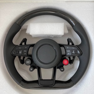 <span class=keywords><strong>Volante</strong></span> de Fibra de Carbono Personalizado Compatible con Audi A1 A3 <span class=keywords><strong>A4</strong></span> A5 A6 A7 RS R8 RS3 C7 Q5 Q7 S3 8V B8 B9 S4 Q3 Q8 TT - Product Image 1