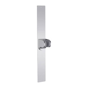 Stainless Steel Shower Head Holder Adjustable Wall Mount Rectangle Minimalist Design - Product Image 1