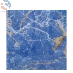 Sogno blu di giada marmo grandi lastre di prezzo per la parete pavimenti in piastrelle di marmo lucido per il getto d'acqua