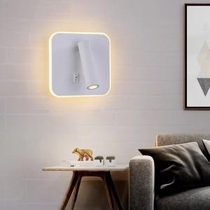 Nordic moderno LED lettura luce semplice creativo girevole lampada da parete comodino per camera degli ospiti dell'hotel camera studio camera da letto in alluminio - Product Image 4