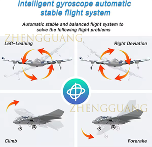 Zhengguang télécommande planeur radiocommande Epp mousse modèle d'avion Rc jouet avion à réaction Rc moteur avion Rc Avion avec lumière - Product Image 6