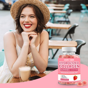 Gommose alla Fragola OEM con Etichetta Privata, Integratore per lo Sbiancamento della Pelle con Collagene, Vitamina, Biotina, Zinco e Antiossidanti, 60 Gommose - Product Image 2