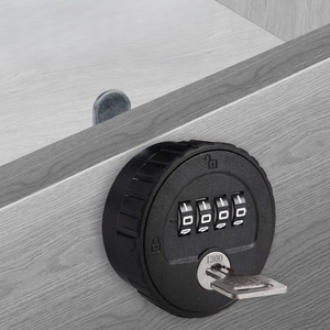 黒リセット可能メカニカルコンビネーションロック高セキュリティキャビネット引き出しヘビーデューティキーレスロック - Product Image 2