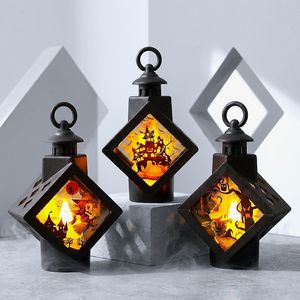 Decoración Popular de Halloween, Luz LED, Lámpara de Vela con Forma de <span class=keywords><strong>Fantasma</strong></span>, Estilo Chino Moderno con Diamantes, para Decoración de Mesa de Fiesta, Regalo - Product Image 1