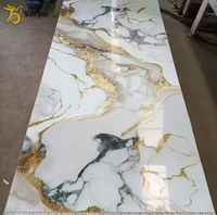 Panneau de marbre avec revêtement UV du fabricant, 1220*2440*3mm, facile à installer pour une utilisation en appartement
