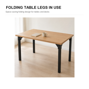 Black <b>Metal</b> Folding <b>Table</b> <b>Legs</b> Heavy Duty Furniture <b>Legs</b> <b>Table</b> Base for Coffee <b>Table</b> Sofa <b>Legs</b> Camping Living Room - Product Image 3