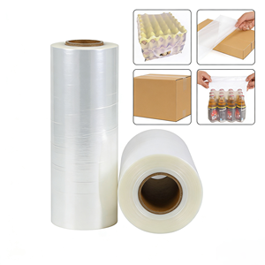 <span class=keywords><strong>Film</strong></span> thermorétractable souple en PE basse température 300m <span class=keywords><strong>x</strong></span> 50cm pour l'emballage d'eau minérale et de thé dans les supermarchés - Product Image 4