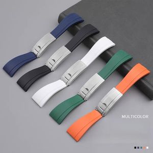 Correa de goma para reloj Rolex de 20mm Daytona Oysterflex GMT <span class=keywords><strong>Submariner</strong></span> Watch Band - Product Image 3