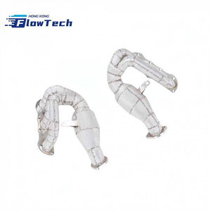 ท่อร่วมไอเสีย FlowTech SS304 สแตนเลสสตีลประสิทธิภาพสูง พร้อมแผ่นกันความร้อน สำหรับ Porsche 981 Boxster Cayman 2.7 - Product Image 5