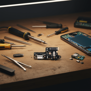 Scheda porta di ricarica Redmi 8 con connettore Type-C e microfono, parte di ricambio - Product Image 3