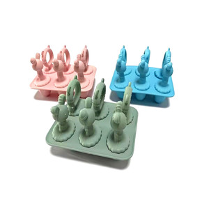 <span class=keywords><strong>Moule</strong></span> à glaçons réutilisable en <span class=keywords><strong>silicone</strong></span> en forme d'ours mignon, pour sucettes glacées, facile à démouler - Product Image 1