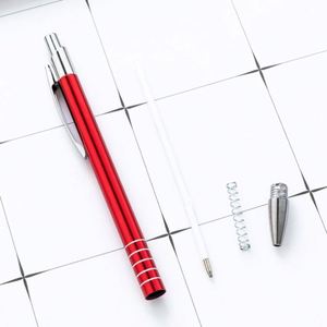 1.0Mm Aluminum-Bar Retractable Ballpoint Custom Logo Office Stationery Writing Hotel Corporate Advertising Gift <b>Pen</b> - Product Image 4