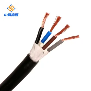 Cable eléctrico de cobre con alarma, cable blindado de 4 núcleos, 4mm, 10mm, 25mm, 120mm