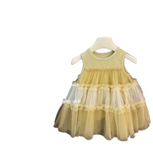 Child Star Circle Sleeveless Mesh Princess Dress Breathable For Girls Summer Vacation Style - Product Image 5