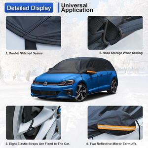 Housse de voiture imperméable pour toutes les conditions météorologiques, pour berline, <span class=keywords><strong>pare</strong></span>-<span class=keywords><strong>brise</strong></span>, protection contre la neige, la <span class=keywords><strong>grêle</strong></span>, le toit ouvrant, couverture de toit de voiture - Product Image 6