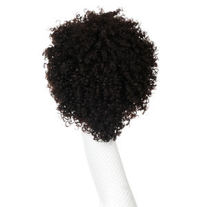 Joedir-pelucas de cabello humano para mujeres negras, <span class=keywords><strong>pelo</strong></span> Remy corto brasileño, Afro, <span class=keywords><strong>rizado</strong></span>, hecho a máquina - Product Image 4