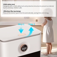Haute qualité bain LED affichage chaud électrique serviette plus chaud Machine 500W flamme serviette chauffage seau avec minuterie bouton pour Spa