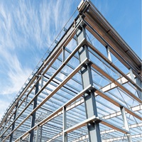 Bâtiment d'entrepôt en structure d'acier moderne, sablée haute résistance, avec certificat CE, adapté aux hôtels et hôpitaux