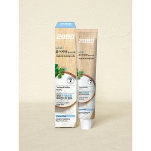 2080 pur bicarbonate de soude dentifrice blanchissant saveur menthe fraîche ingrédients à base de plantes et anti-cavité 100g - Product Image 1