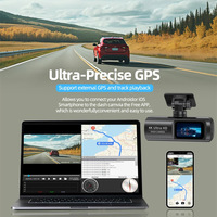 Caméra embarquée WiFi double objectif 4K 2160P avant et 1080P arrière 140° °   Mini caméra de voiture F2.0 V22C à fixation sur pare-brise