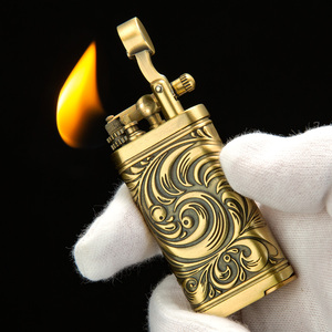 Venta caliente de alta calidad personalizado de un solo fuego a prueba de viento perforador encendedor de cigarros butano encendedor antorcha para cigarros - Product Image 4
