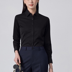 Chemise professionnelle pour femme, nouvelle collection printemps-automne, extensible, couleur unie, tendance - Product Image 6