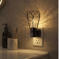 Lampes de nuit de style farmhouse LOHAS avec capteur crépusculaire, prise rotative, variateur d'intensité à 3 niveaux, lampes de nuit pour chambre à coucher