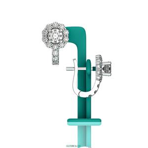 Pendientes de Diamante de Plata con Moissanita Redonda de 1.0 - 1.5 Gramos, Estilo Vietnamita, 5 mm, OEM/ODM - Product Image 5