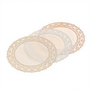 แผ่นรองจานลายเมฆ<span class=keywords><strong>มงคล</strong></span>สไตล์จีน ของตกแต่งบ้าน ลายดอกไม้ กันน้ำ กันน้ำมัน กันลื่น สีพื้น ผลิตจากโรงงาน - Product Image 1