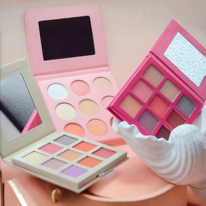 Bán buôn biểu tượng tùy chỉnh 9-màu bột khoáng ánh sáng lung linh không thấm nước bóng mắt đa-tone Palette công bằng/ánh sáng/DARK thấp moq cao - Product Image 1