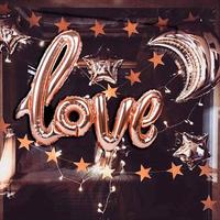 Ballons muraux de fond en forme de coeur saint valentin coeur amour ballons en aluminium pour la fête de mariage saint valentin 2026 décorations