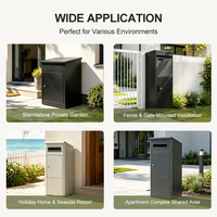 Boîte de livraison extérieure personnalisée OEM, boîte à colis verrouillable antivol pour appartements et projets commerciaux