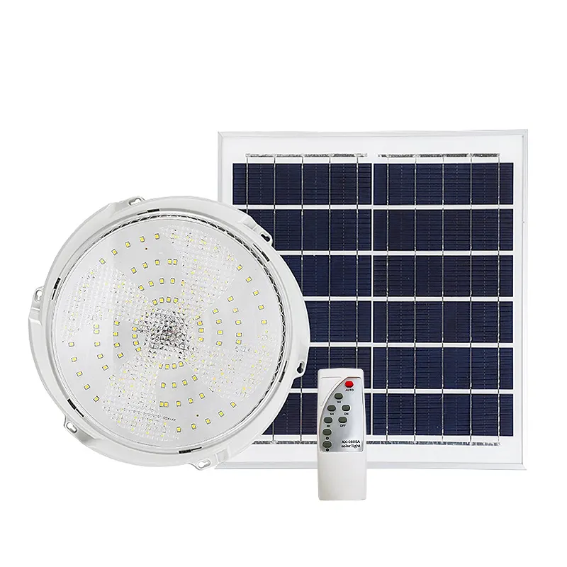 Alta calidad, alta eficiencia, interior, 100W, 150W, 200W, foco de batería de energía Solar para el hogar, luz de techo Solar