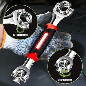 Cờ lê thép 52 1 đầu xoay 360 độ, tay cầm cao su đa năng, dụng cụ đa chức năng cho nhà cửa, xe đạp, hộp OEM - Product Image 3