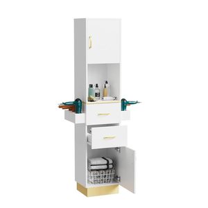 Estación de <span class=keywords><strong>Barber</strong></span>ía Moderna con Espejos y Mesa para Salón de Belleza - Muebles de Salón de Madera Resistente - Product Image 2