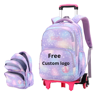Sac à dos roulant pour l'école primaire avec logo personnalisé de haute qualité sac d'école à roulettes pour enfants pour garçons et filles élèves de la 3e à la 6e année - Product Image 1