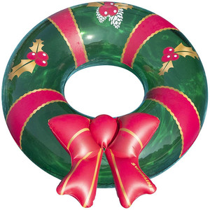 Nouveau design – Bouée gonflable en néoprène durable noire avec nœud papillon pour piscine – Maoshi - Product Image 1