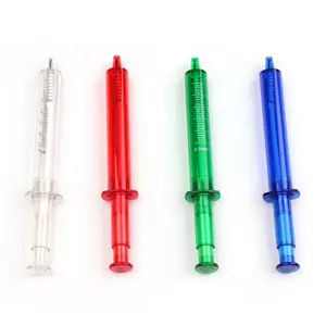 Reliabo Unieke Producten Maat Novelty Speciale Vorm Plastic Injector Spuit Ball Pen