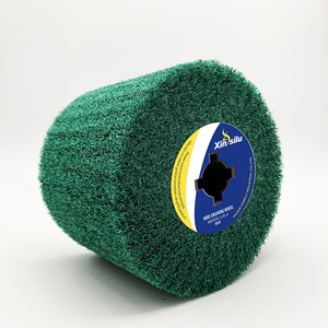 180 #   8698 Roue de polissage satinée à lamelles en nylon non tissé <span class=keywords><strong>avec</strong></span> trou de fixation |   Outil de meulage abrasif pour la finition des métaux - Product Image 6