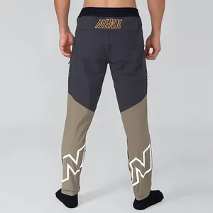 Calças mtb personalizadas para homens, calças respiráveis para ciclismo, calças leves e reflexivas com bolsos