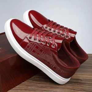 Chaussures habillées décontractées pour hommes à bout rond en polyester, à lacets, confortables, avec sangles brillantes, toutes saisons, tailles 39-48 - Product Image 5