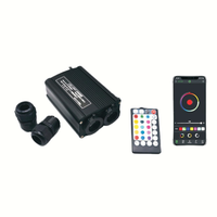 Luz LED de 16W con Forma de Estrella para Techo de Auto, Luces de Techo de Fibra Óptica de Aluminio, Cambio de Color RGB, Control Remoto, Clasificación IP20, 2 Años de Garantía