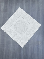 Panneaux de plafond en PVC ignifuges ZJ Factory Supply avec design 3D brillant pour hôtels, centres commerciaux et hôpitaux