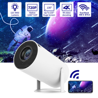 Projecteur LED HiFi portable Android 11 BT5.0 4K intégré, mini cinéma 150ANSI 720P, double Wifi6.0 HY300